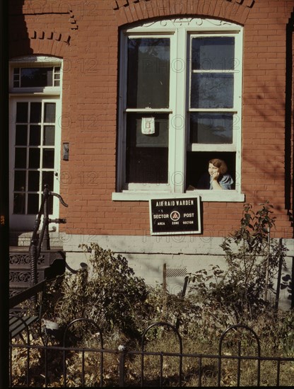 Row house or school (?), Washington, D.C., between 1941 and 1942. Creator: Louise Rosskam.