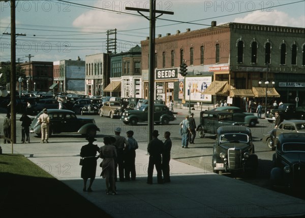 Seed and feed store, Lincoln, Nebraska, 1942. Creator: John Vachon.