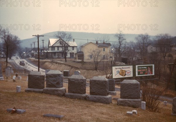 Cemetery at edge of Romney, West Va., 1942. Creator: John Vachon.