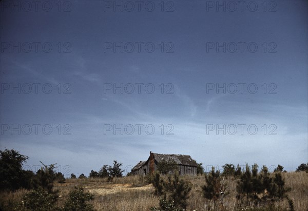 Cabin in southern U.S., ca. 1940. Creator: Marion Post Wolcott.