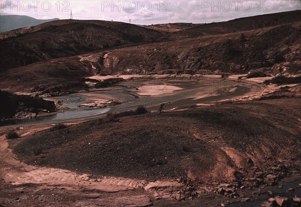 Copper mining section between Ducktown and Copperhill, Tennessee, 1940. Creator: Marion Post Wolcott.