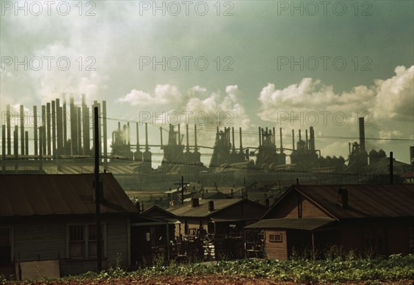 Houses and factories, between 1941 and 1942. Creator: Unknown.