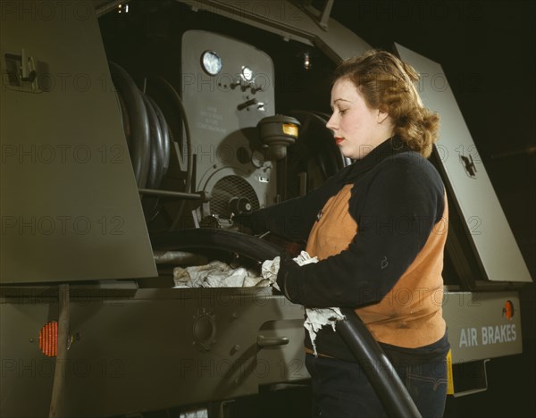 Agnes Cliemka, age 23, married and husband may be going into the service..., Milwaukee, Wis., 1943. Creator: Howard Hollem.