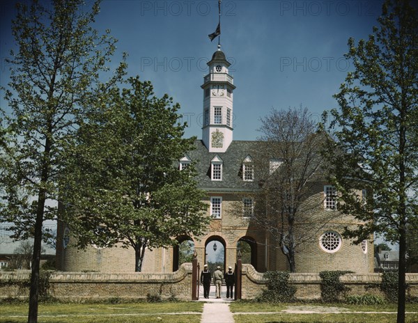 The capitol of the Virginia colony during the 18th century..., Williamsburg, Va., 1943. Creator: Howard Hollem.