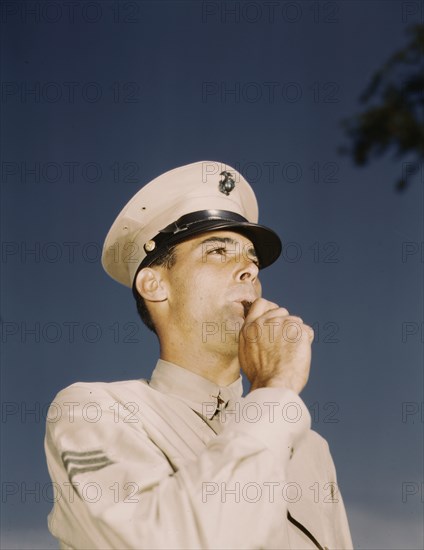 Marine Sgt. at New Orleans, La., between 1941 and 1945. Creator: Howard Hollem.