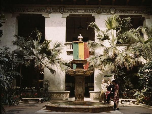 Courtyard of the Pan American Building, Washington, D.C., 1943. Creator: John Collier.