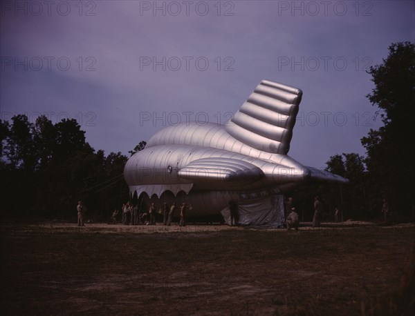 Barrage balloon, Parris Island, S.C., 1942. Creator: Alfred T Palmer.