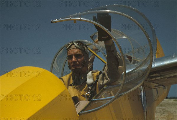 Marine glider pilot at Parris Island, S.C., 1942. Creator: Alfred T Palmer.