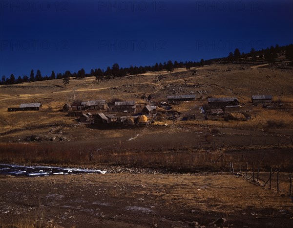 Romeroville, near Chacon, Mora Co., New Mexico, 1943. Creator: John Collier.