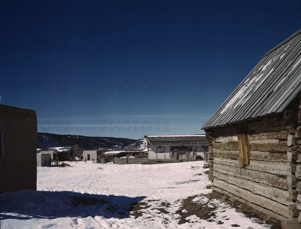 Village of Trampas, Taos County, New Mexico, 1943. Creator: John Collier.