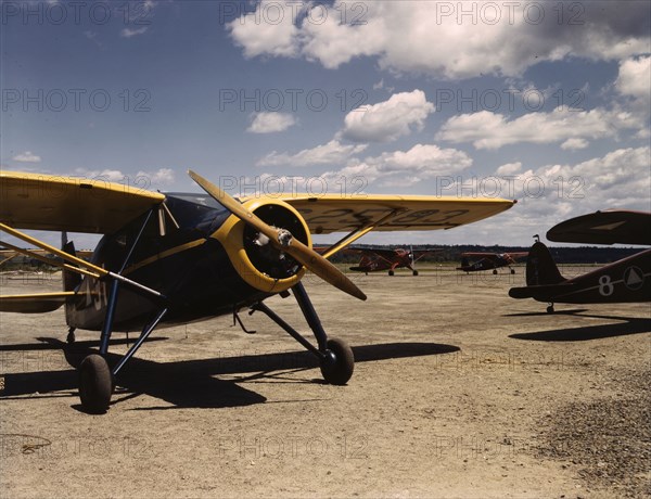 Civil Air Patrol Base, Bar Harbor, Maine, 1943. Creator: John Collier.