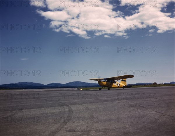 Civil Air Patrol Base, Bar Harbor, Maine, 1943. Creator: John Collier.