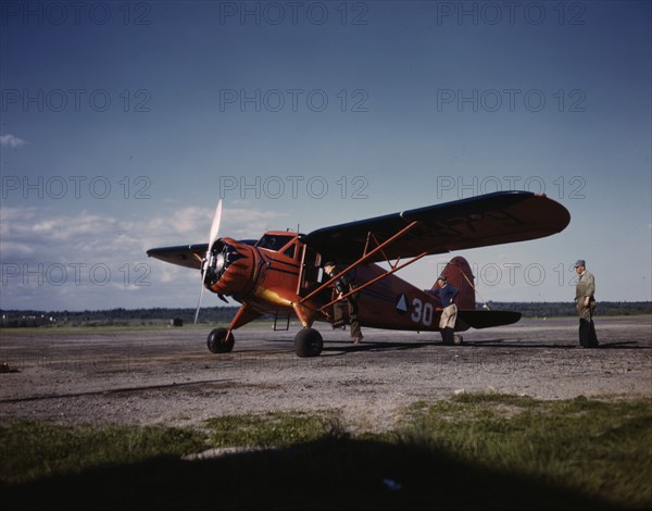 Civil Air Patrol Base, Bar Harbor, Maine, 1943. Creator: John Collier.