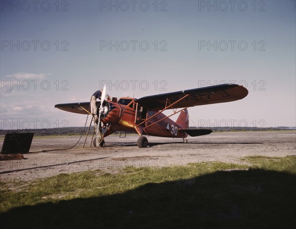 Civil Air Patrol Base, Bar Harbor, Maine, 1943. Creator: John Collier.