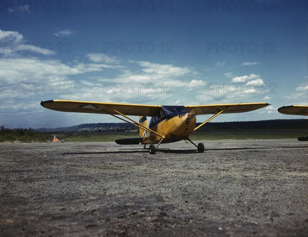 Civil Air Patrol Base, Bar Harbor, Maine, 1943. Creator: John Collier.