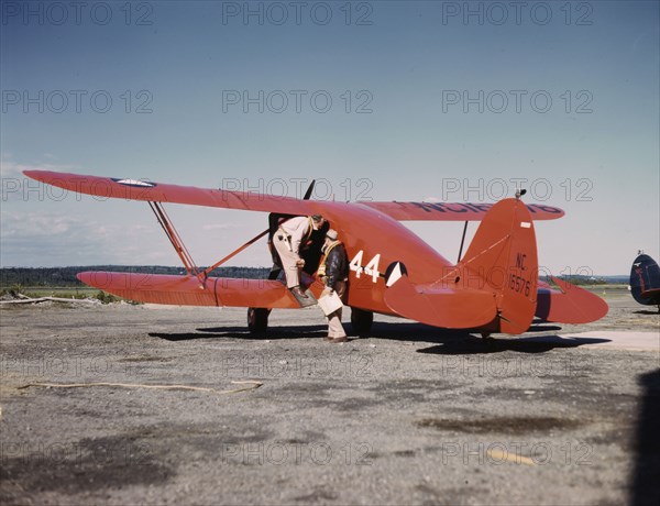 Civil Air Patrol Base, Bar Harbor, Maine, 1943. Creator: John Collier.