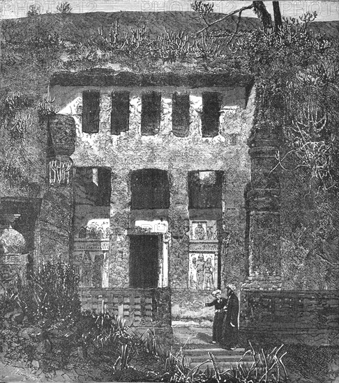'Principal Cavern of Kanheri; Notes on the Ancient Temples of India', 1875. Creator: Unknown.