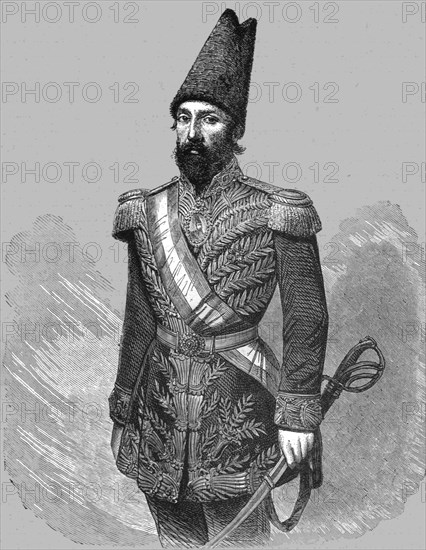 'A Persian in Official Costume; A Ramble in Persia', 1875. Creator: Armin Vambery.