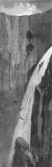 'The Voringfoss; Northern Wanderings', 1875. Creator: Frank Usher.