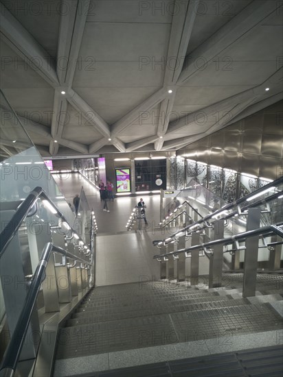 Elizabeth Line, Liverpool St, London, UK, May 2022. Creator: Ethel Davies.