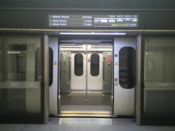 Elizabeth Line, Liverpool St, London, UK, May 2022. Creator: Ethel Davies.