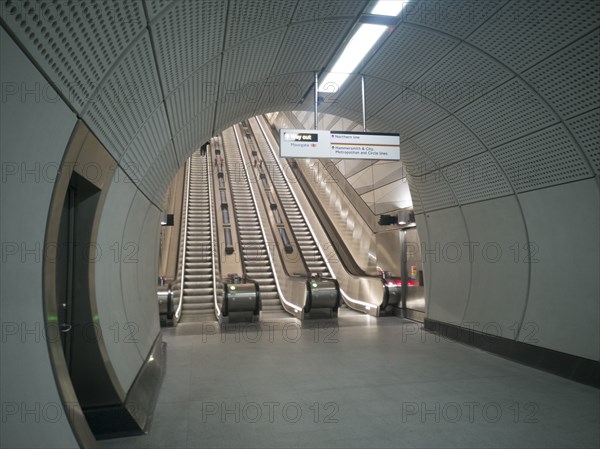 Elizabeth Line, Liverpool St, London, UK, May 2022. Creator: Ethel Davies.