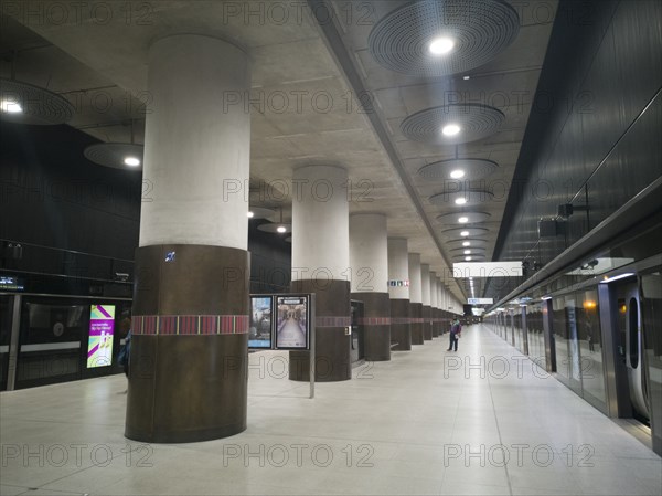 Elizabeth Line, Woolwich Arsenal, London, UK, May 2022. Creator: Ethel Davies.