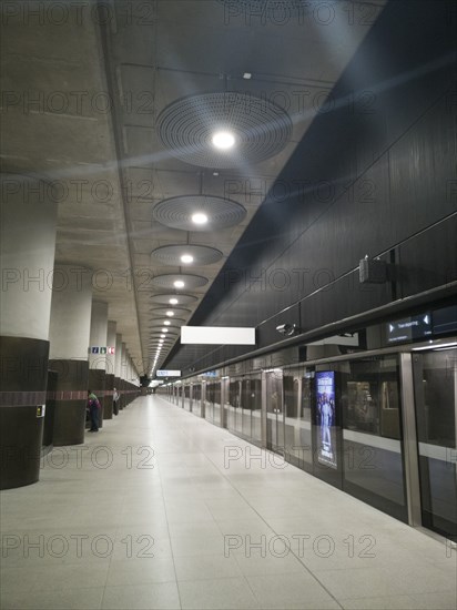 Elizabeth Line, Woolwich Arsenal, London, UK, May 2022. Creator: Ethel Davies.