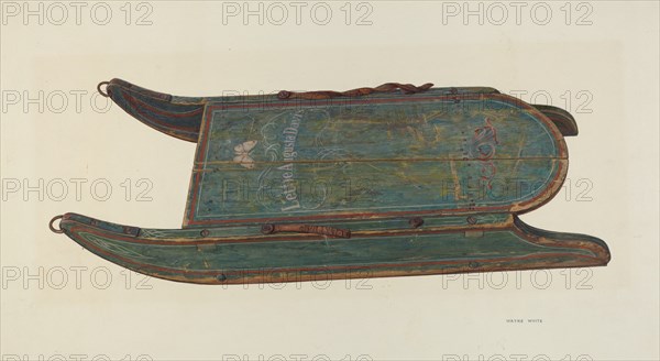 Sled, c. 1940.