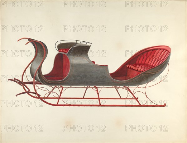 Sleigh, c. 1936.