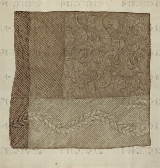Bedspread, c. 1939.
