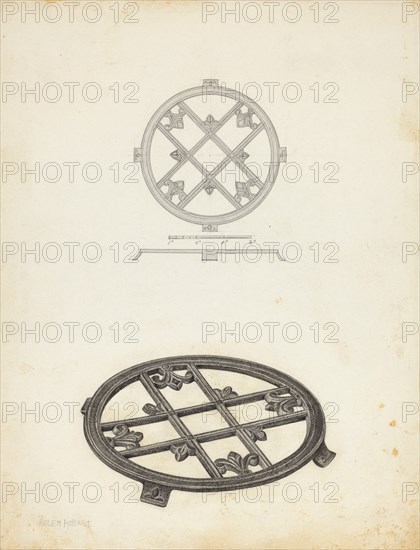 Trivet, c. 1941.