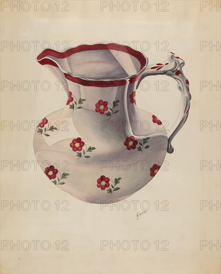 Pitcher, c. 1936.