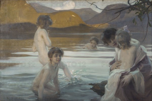 First bath, c1907.