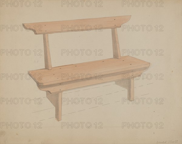 Bench, c. 1936.