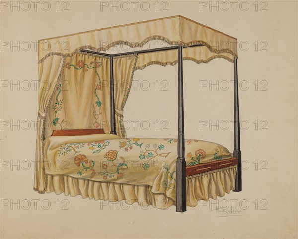 Bedstead, c. 1936.