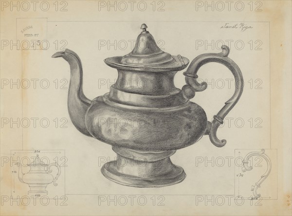 Pewter Teapot, 1936.