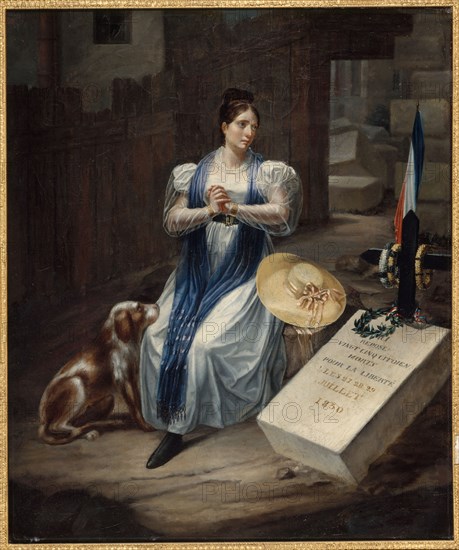 Woman with a dog, 1830.