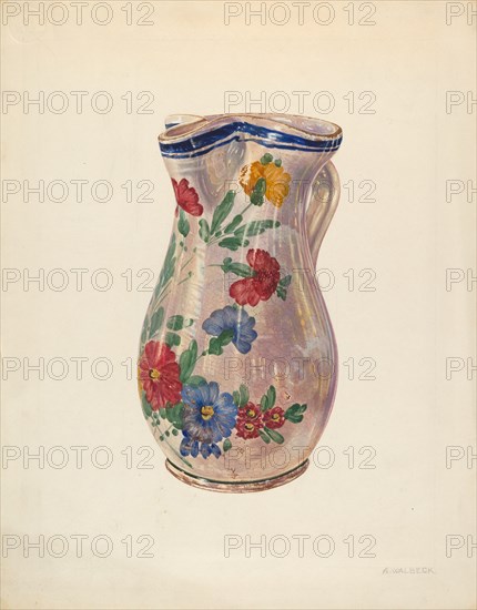 Pitcher, c. 1938.