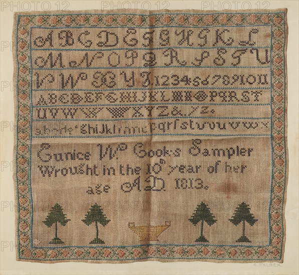 Sampler, c. 1938.