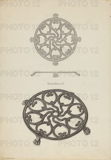 Trivet, c. 1938.