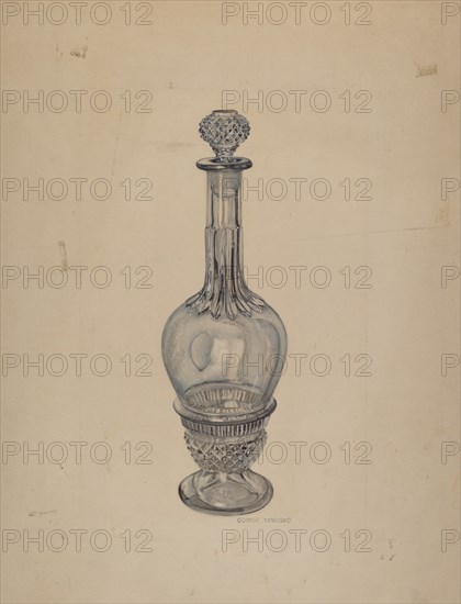 Decanter, c. 1940.