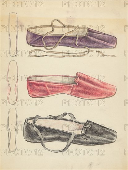 Slippers, c. 1940.