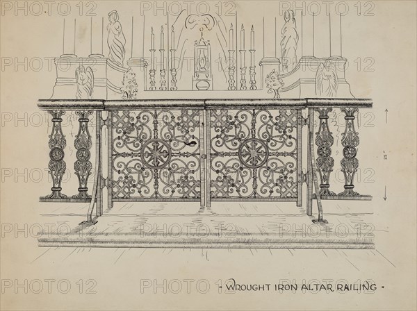 Altar Railing, c. 1936.