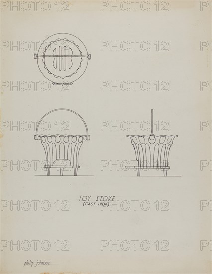 Toy Stove, c. 1939.