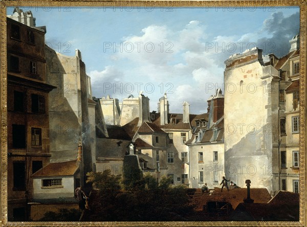 Paris Roofs, c1830.