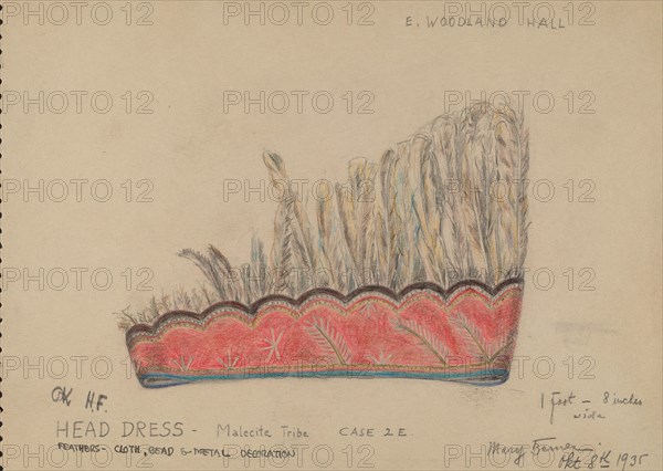 Head Dress, 1935/1942.