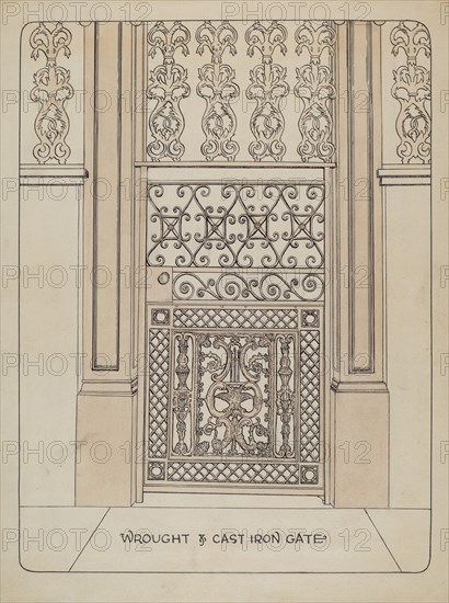 Cast Iron Gate, c. 1936.