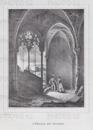 L'Eglise en Ruines, ca. 1834.