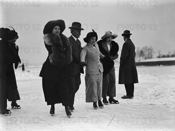 Skating Party, 1912.